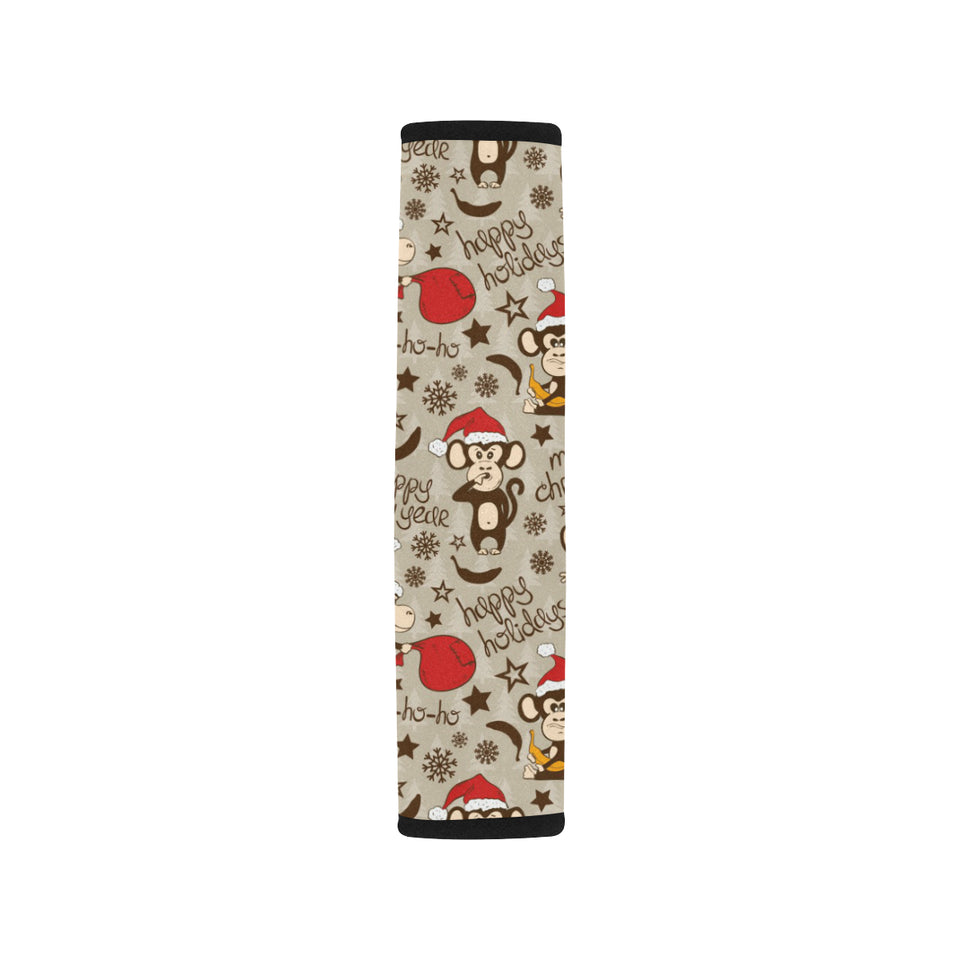 Monkey Christmas Pattern Car Seat Belt Cover