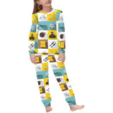 Ninja Weapon Set Pattern Kids' Boys' Girls' All Over Print Pajama Set