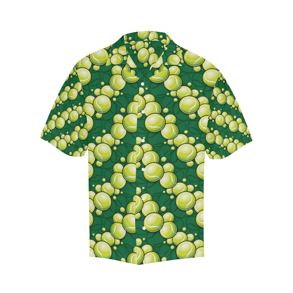 Tennis Pattern Print Design 04 Men's All Over Print Hawaiian Shirt (Model T58)