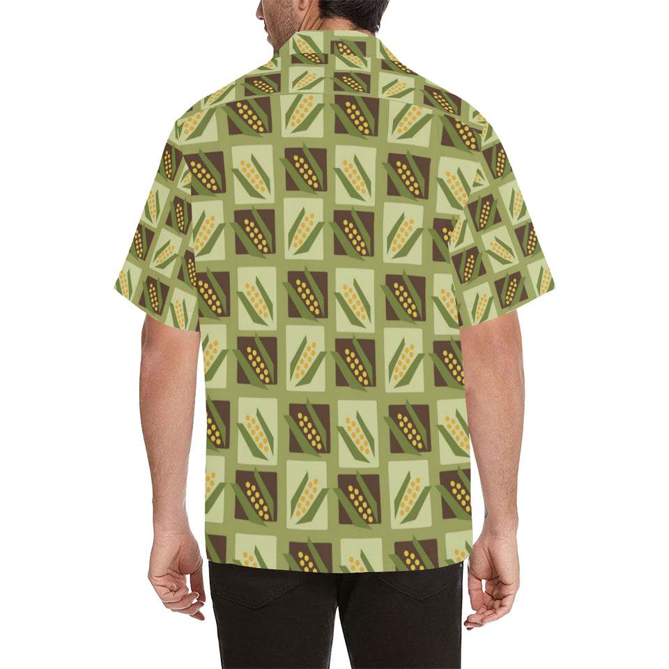 Corn Pattern Print Design 02 Men's All Over Print Hawaiian Shirt (Model T58)