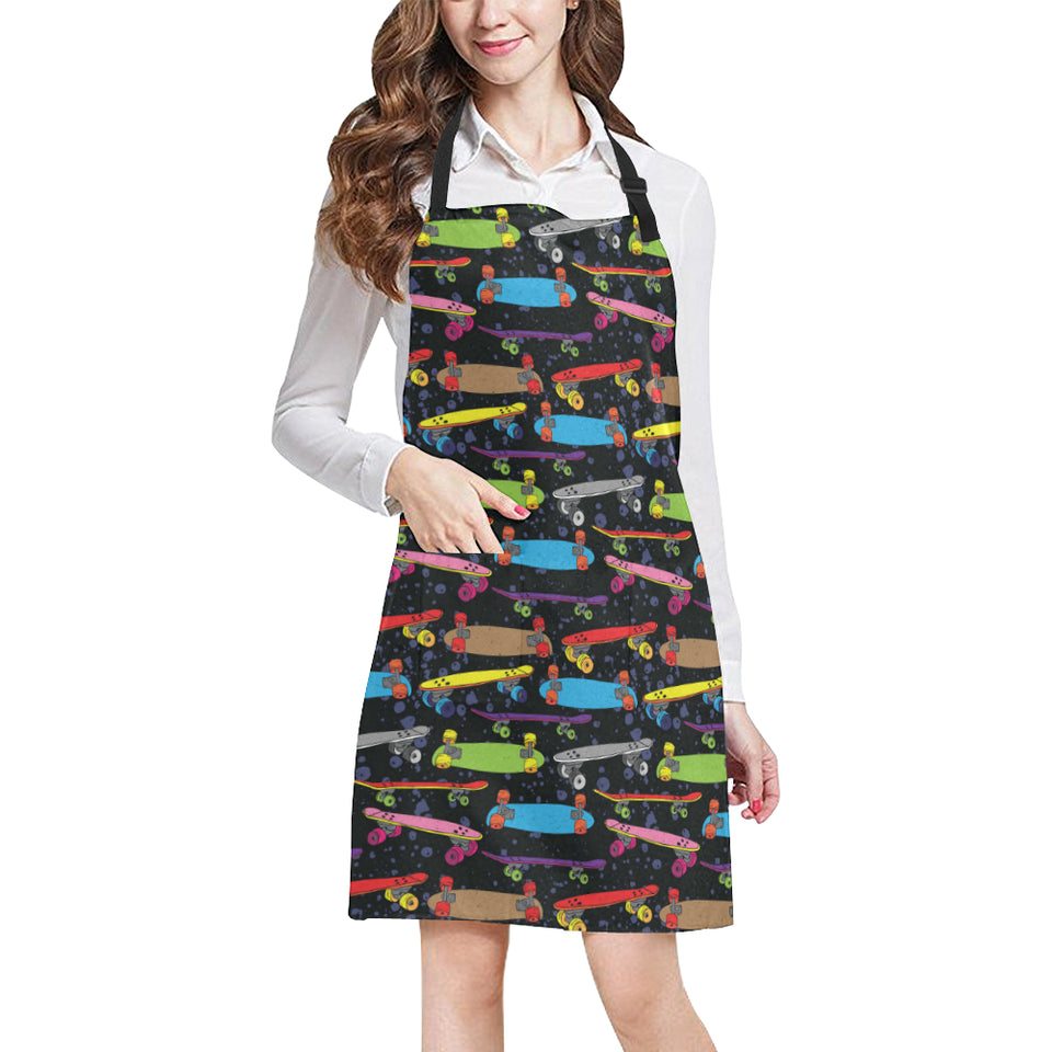 Skate Board Pattern Print Design 03 Adjustable Apron