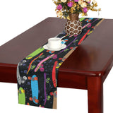 Skate Board Pattern Print Design 03 Table Runner