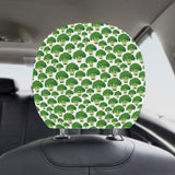 Broccoli Pattern Background Car Headrest Cover