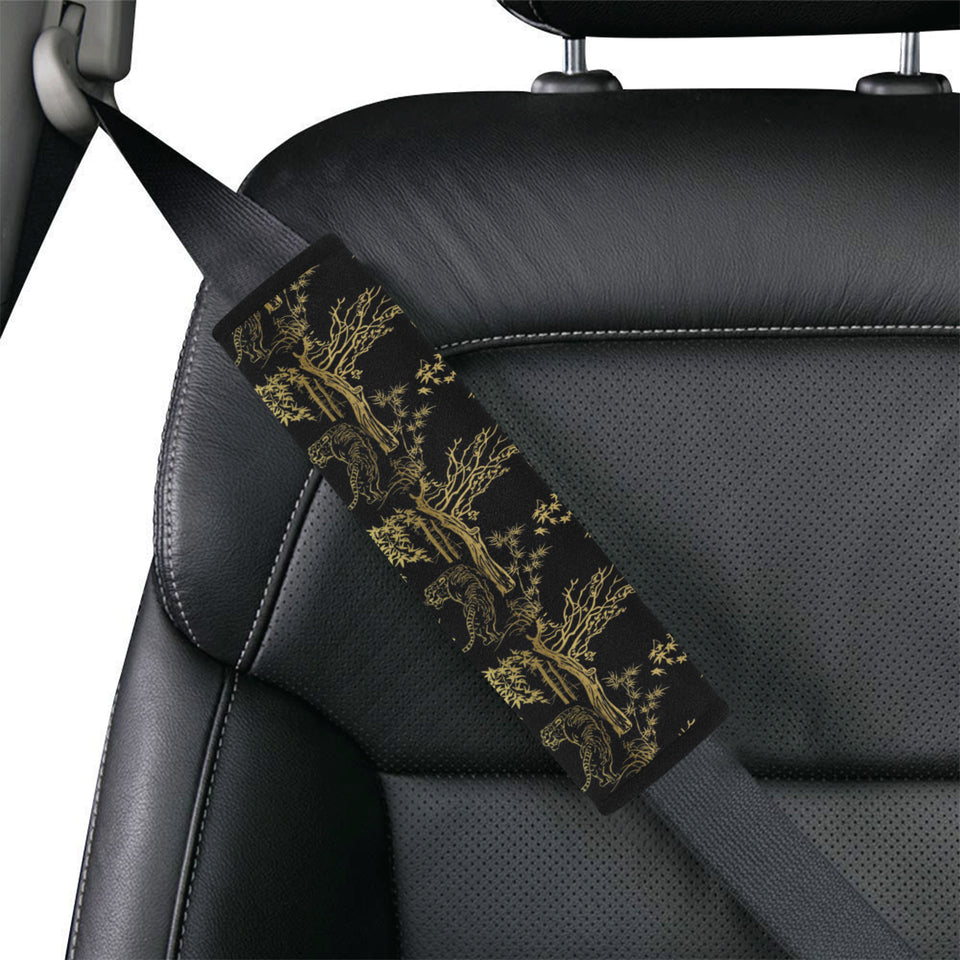 Bengal Tiger and Tree Pattern Car Seat Belt Cover