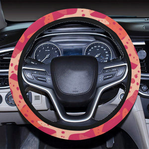 Starfish Red Theme Pattern Car Steering Wheel Cover
