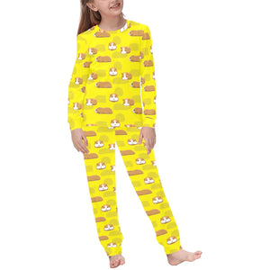 Guinea Pig Pattern Print Design 04 Kids' Boys' Girls' All Over Print Pajama Set