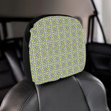 Cocoa Pattern background Car Headrest Cover