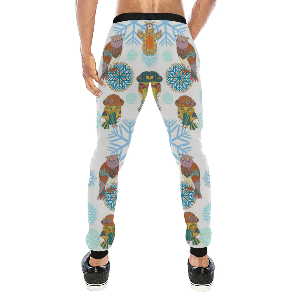 Owl Pattern Unisex Casual Sweatpants