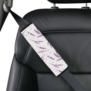 Lavender Pattern Stripe Background Car Seat Belt Cover