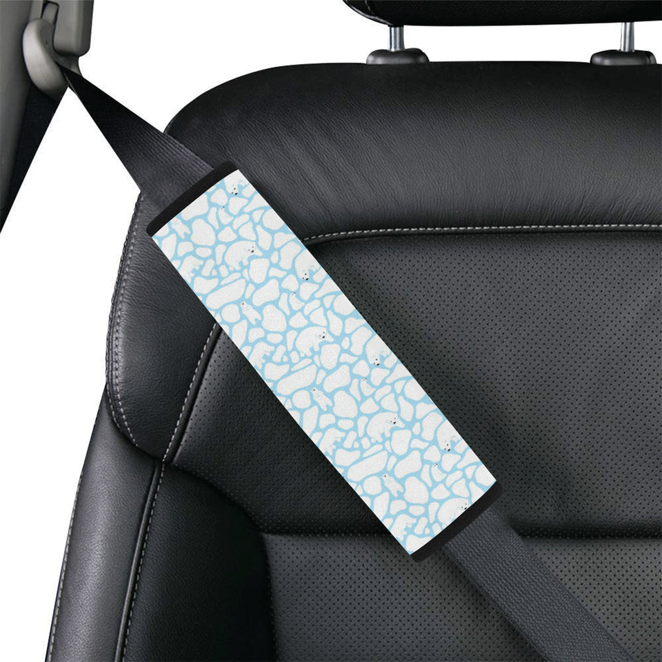 Polar Bear Ice Pattern Car Seat Belt Cover