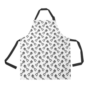 Engine Piston Theme Background Pattern Print Desig Adjustable Apron