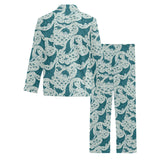 Stingray Pattern Print Design 01 Men's Long Pajama Set