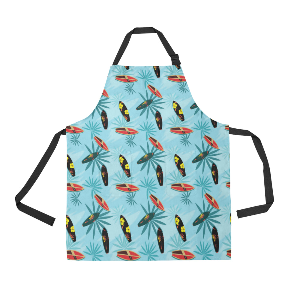 Surfboard Pattern Print Design 03 Adjustable Apron