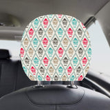 French Bulldog Tuxedo Pattern Car Headrest Cover