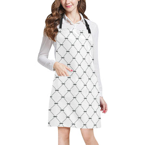 Mustache Beard Pattern Print Design 02 Adjustable Apron