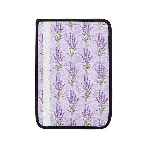 Lavender Pattern Background Car Seat Belt Cover