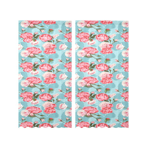 Rose Pattern Print Design 03 Gauze Curtain