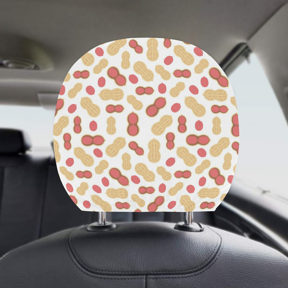 Peanut Theme Pattern Car Headrest Cover