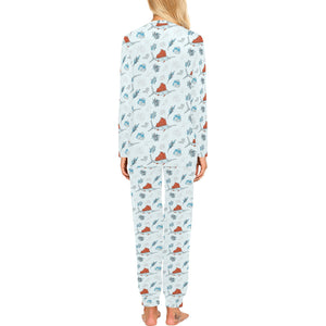 Swordfish Pattern Print Design 03 Women's All Over Print Pajama Set