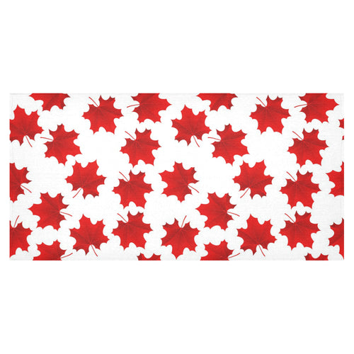 Red Maple Leaves Pattern Tablecloth