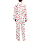 Skate Board Pattern Print Design 05 Men's Long Pajama Set