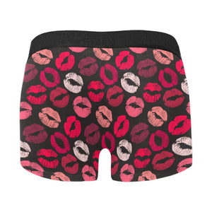 Lips Pattern Print Design 02 Men's All Over Print Boxer Briefs Men's Underwear