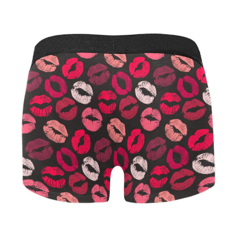 Lips Pattern Print Design 02 Men's All Over Print Boxer Briefs Men's Underwear