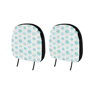 Octopus Blue Pattern Car Headrest Cover