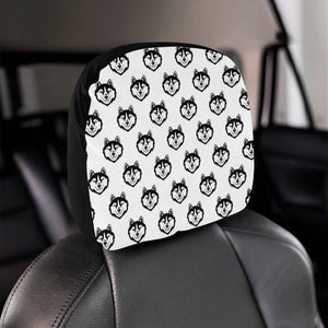 Siberian Husky Pattern Car Headrest Cover