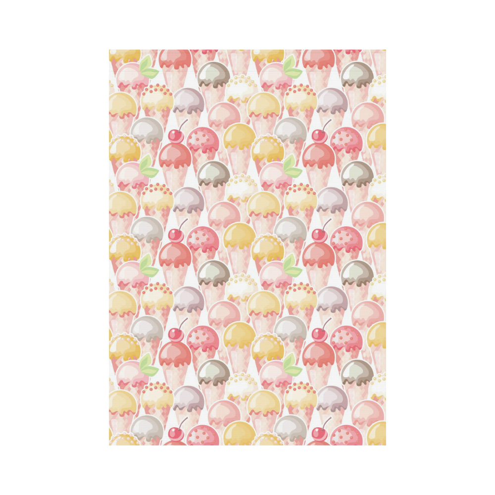 Ice Cream Cone Pattern House Flag Garden Flag
