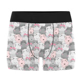 Hippopotamus Pattern Print Design 03 Men's All Over Print Boxer Briefs Men's Underwear