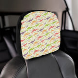 Colorful Kangaroo Pattern Car Headrest Cover