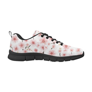 Sakura Pattern Theme Men's Sneakers Black