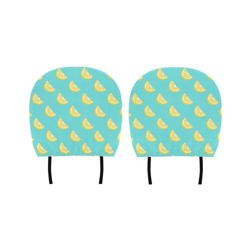 Lemon Theme Pattern Car Headrest Cover