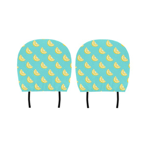 Lemon Theme Pattern Car Headrest Cover