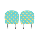 Lemon Theme Pattern Car Headrest Cover