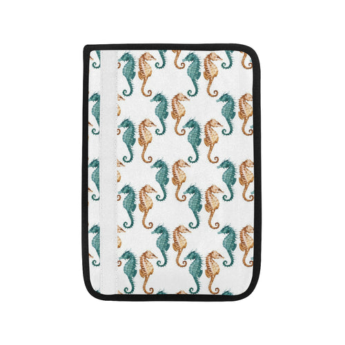 Seahorse Pattern Background Car Seat Belt Cover