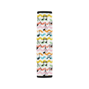 Music Notes Pattern Print Design 01 Car Seat Belt Cover