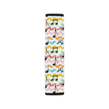 Music Notes Pattern Print Design 01 Car Seat Belt Cover