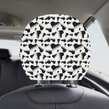 Piano Pattern Print Design 02 Car Headrest Cover