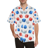 Dice Pattern Print Design 01 Men's All Over Print Hawaiian Shirt (Model T58)