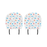 Airplane Cloud Pattern Car Headrest Cover