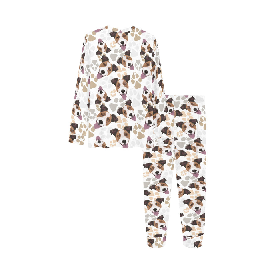 Jack Russel Pattern Print Design 05 Kids' Boys' Girls' All Over Print Pajama Set