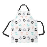 Dog Paws Pattern Print Design 02 Adjustable Apron