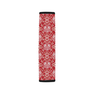 Daruma Red Pattern Car Seat Belt Cover