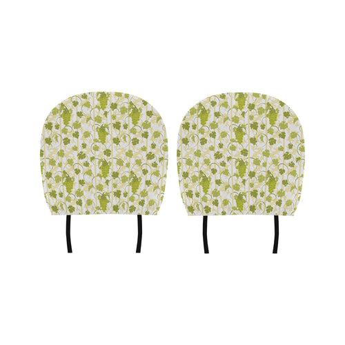 Grape Pattern Background Car Headrest Cover