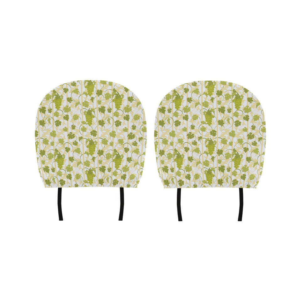 Grape Pattern Background Car Headrest Cover