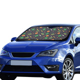 Alien Pattern Print Design 03 Car Sun Shade