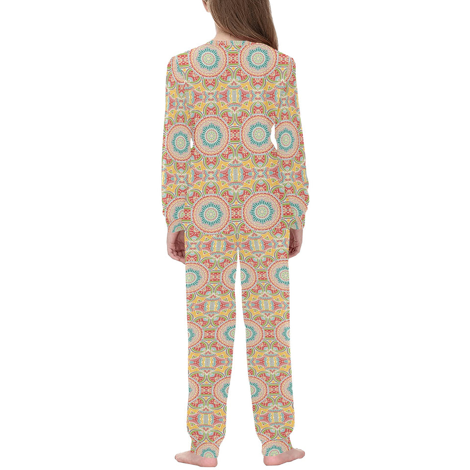 Indian Theme Pattern Kids' Boys' Girls' All Over Print Pajama Set