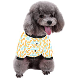 Giraffe Pattern Print Design 05 All Over Print Pet Dog Round Neck Fuzzy Shirt